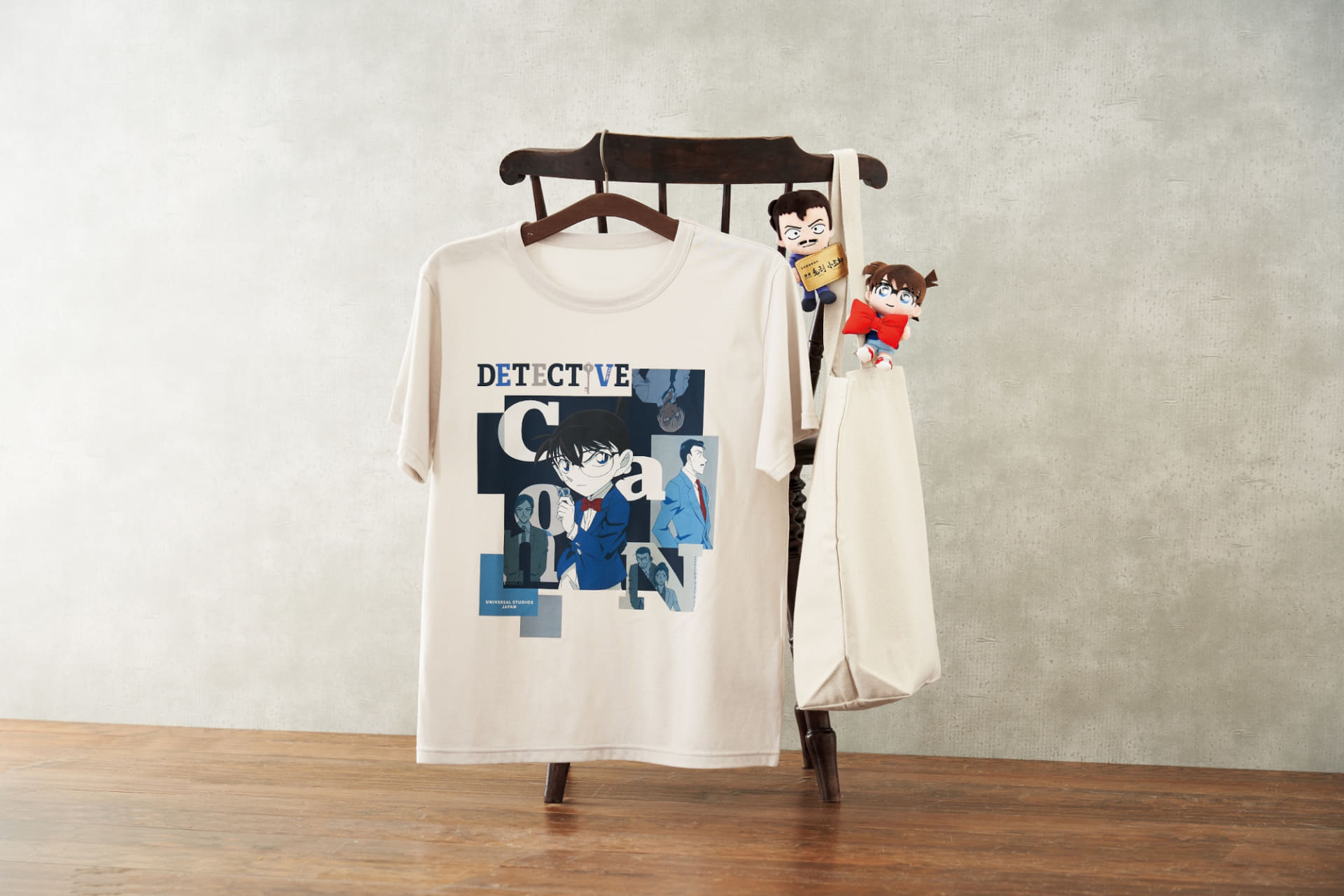 左から「Tシャツ」「ぶらさがりぬいぐるみ（小五郎/コナン）