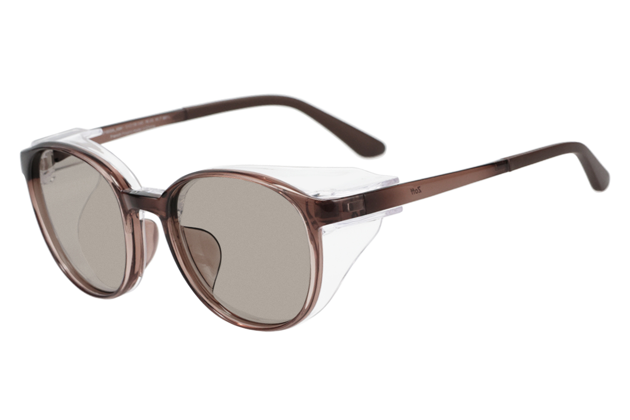 透明なフードはフレームから着脱可能