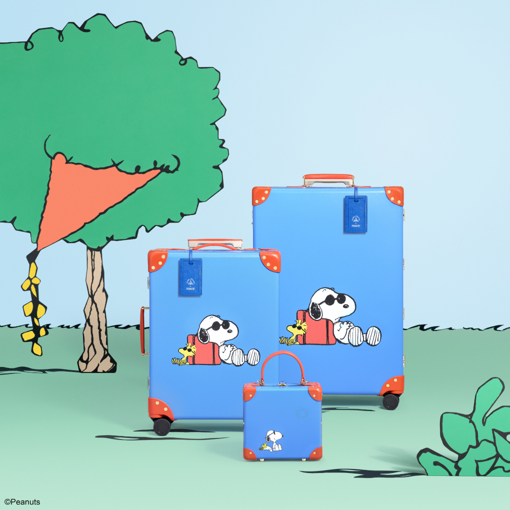 キャリーオンスーツケース（アイボリー×ドッグハウスレッド）