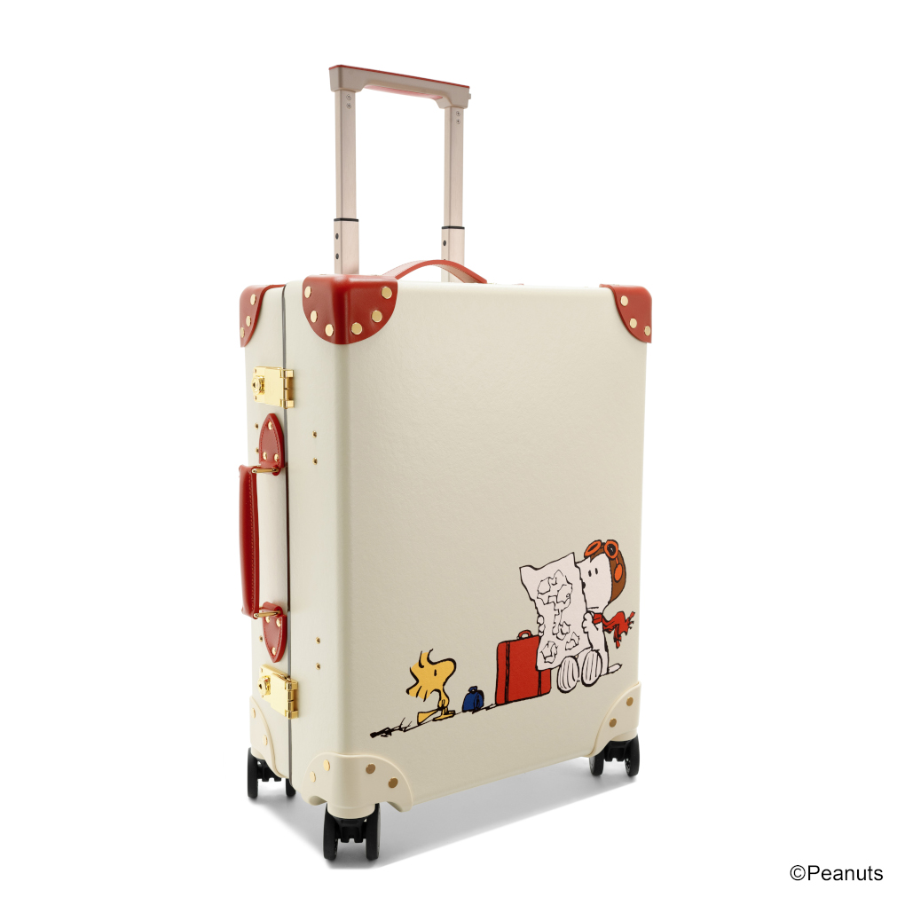 キャリーオンスーツケース（アイボリー×ドッグハウスレッド）