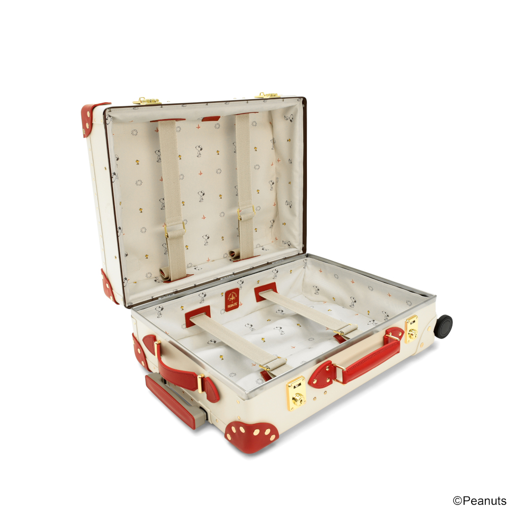 キャリーオンスーツケース（アイボリー×ドッグハウスレッド）