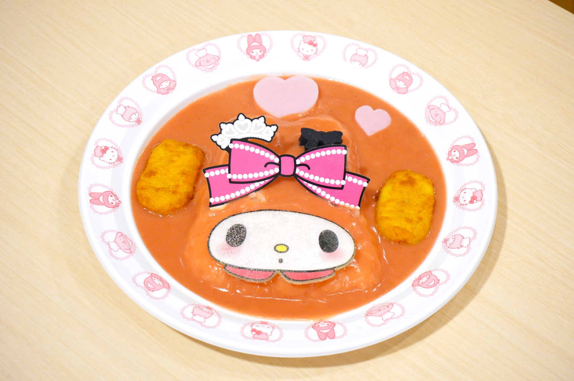 マイメロディのアニバーサリー♡ナゲットピンクカレー