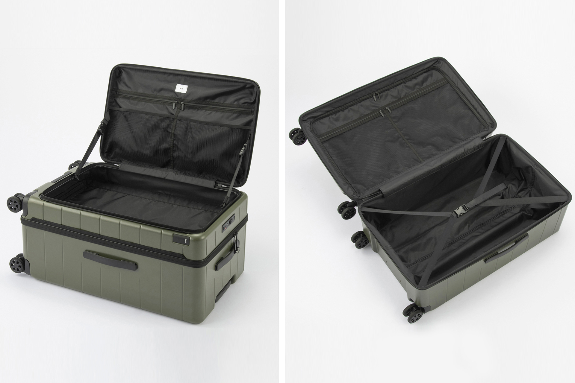 フロントオープンとセンターオープン2通りで使える