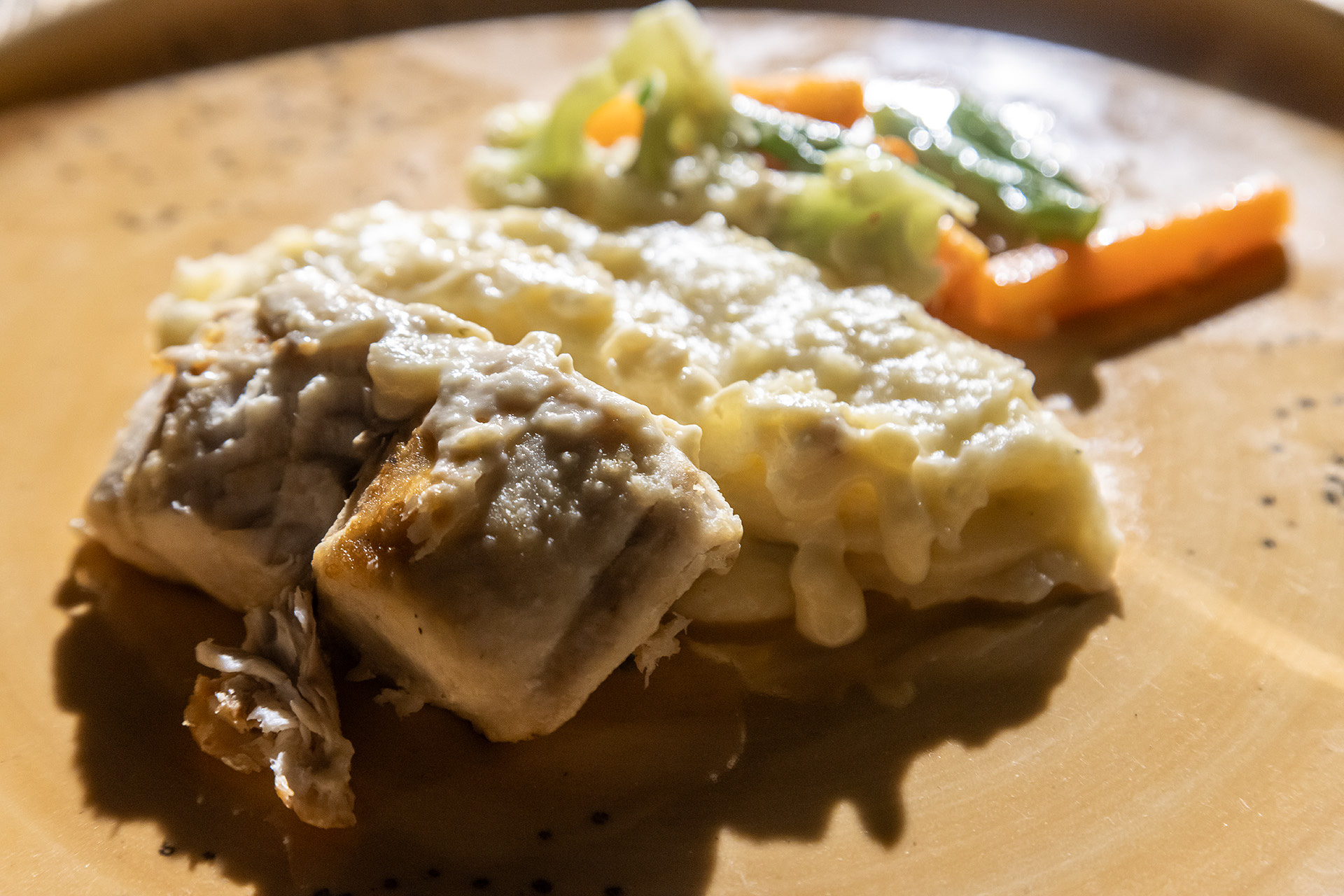 魚料理。ソテーした魚（種類は失念）とマッシュポテト