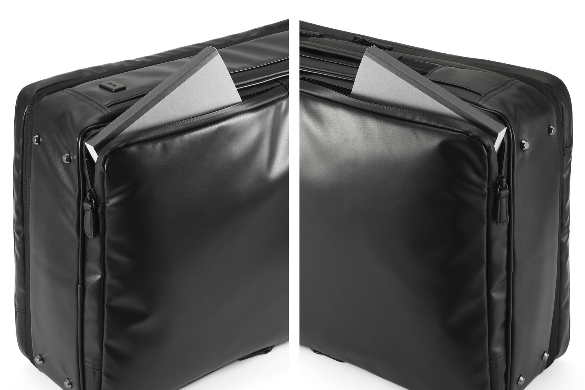 左右両側に配置したクイックラウンドポケット