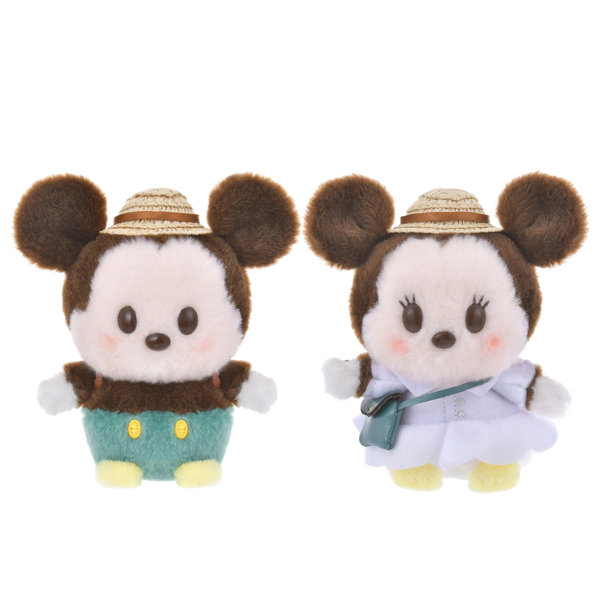 「うるぽちゃちゃん ぬいぐるみ＜ミッキーマウス/ミニーマウス＞」（各1800円）