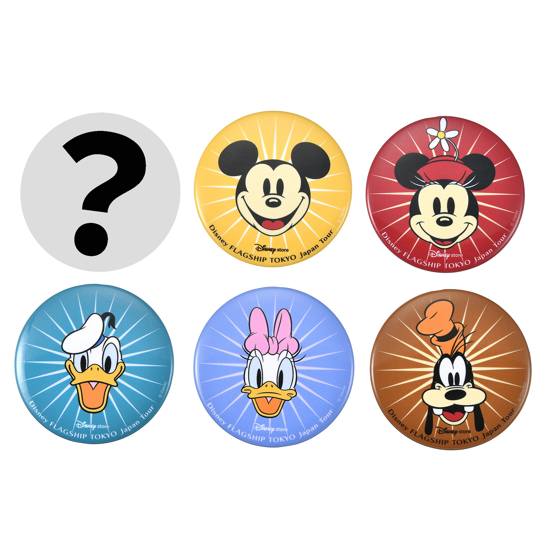 「シークレット缶バッジ」（各700円）