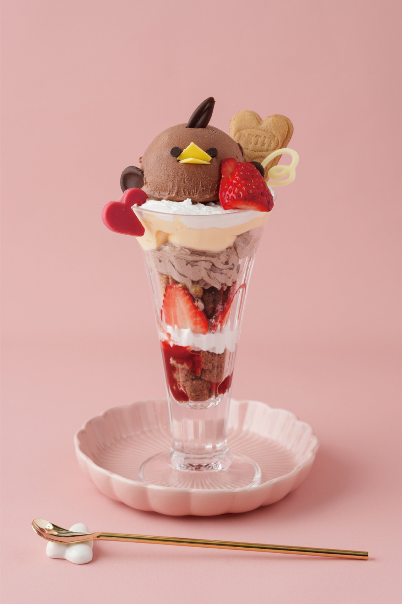 バレンタインぴよりんパフェ