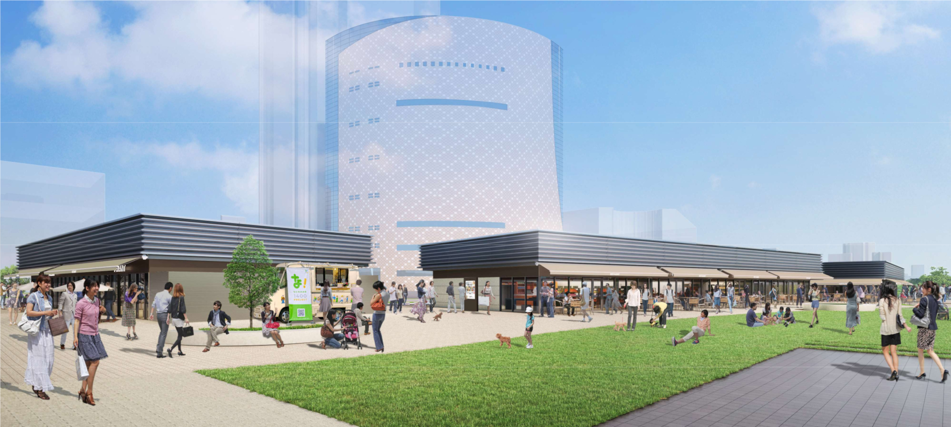 難波宮跡公園に商業施設「なノにわ」が3月28日オープン