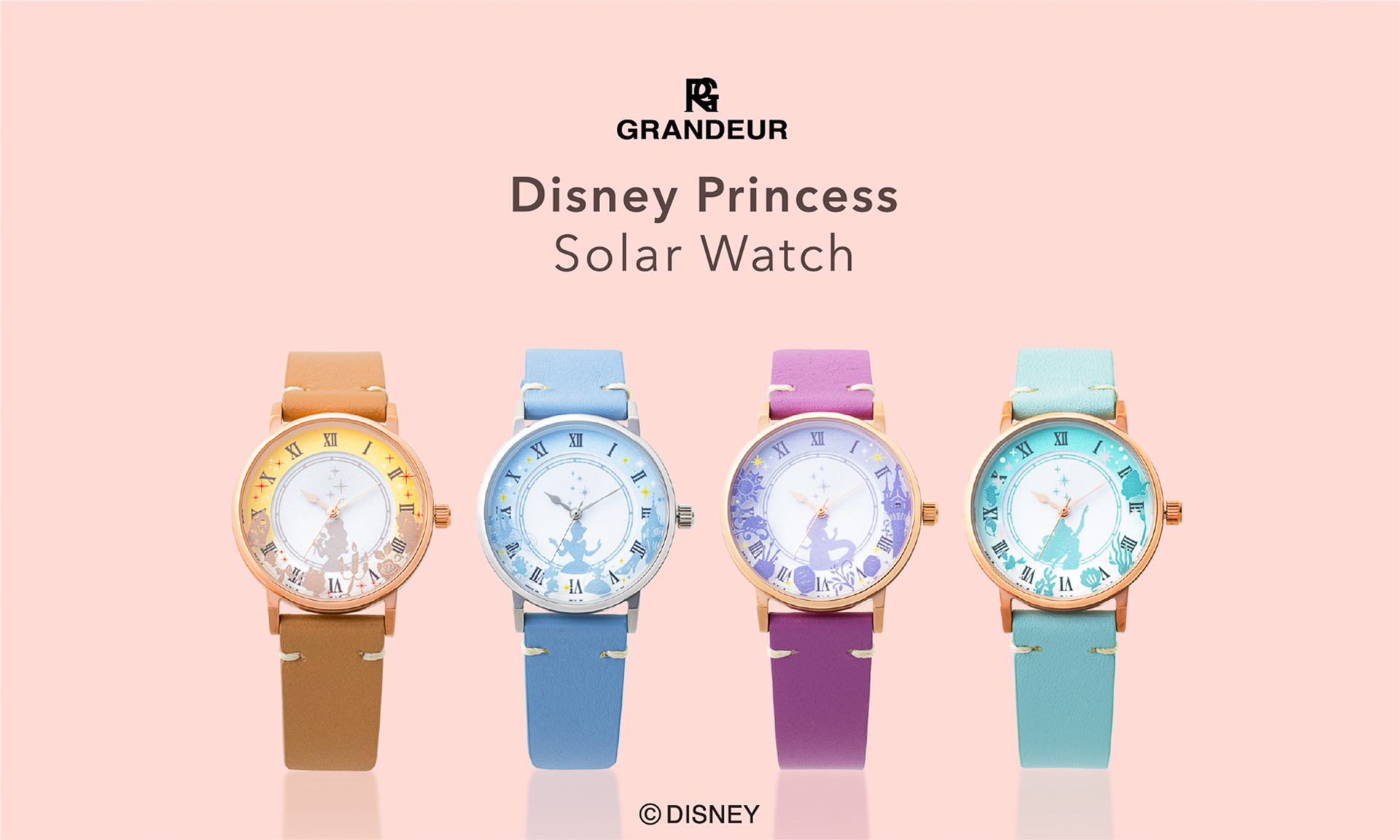 GRANDEURのレディースウォッチにディズニープリンセス柄が仲間入り！