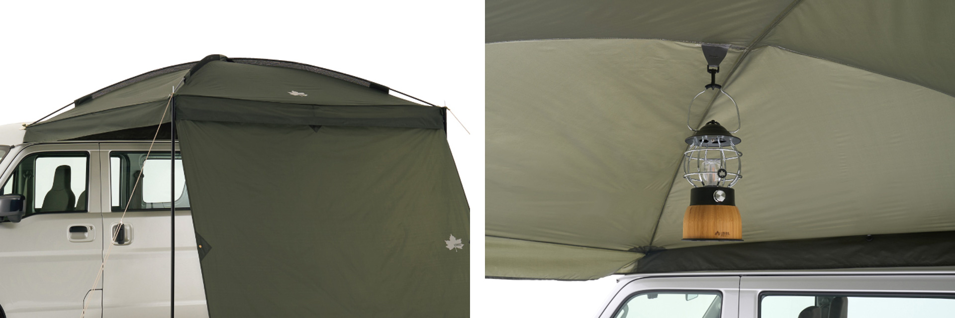 天面パネルはX字の骨組みによる独自構造