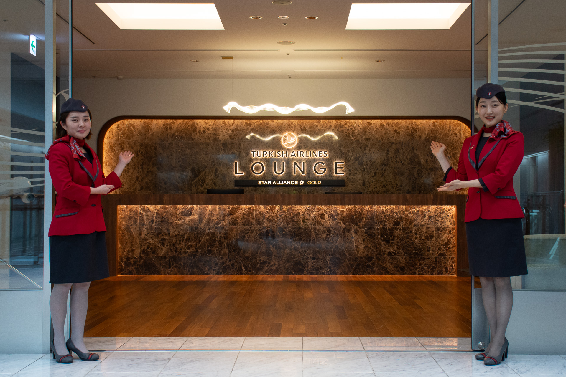 成田空港 第1ターミナル 南ウイング第4サテライト47番ゲート付近にあるターキッシュ エアラインズの新ラウンジ