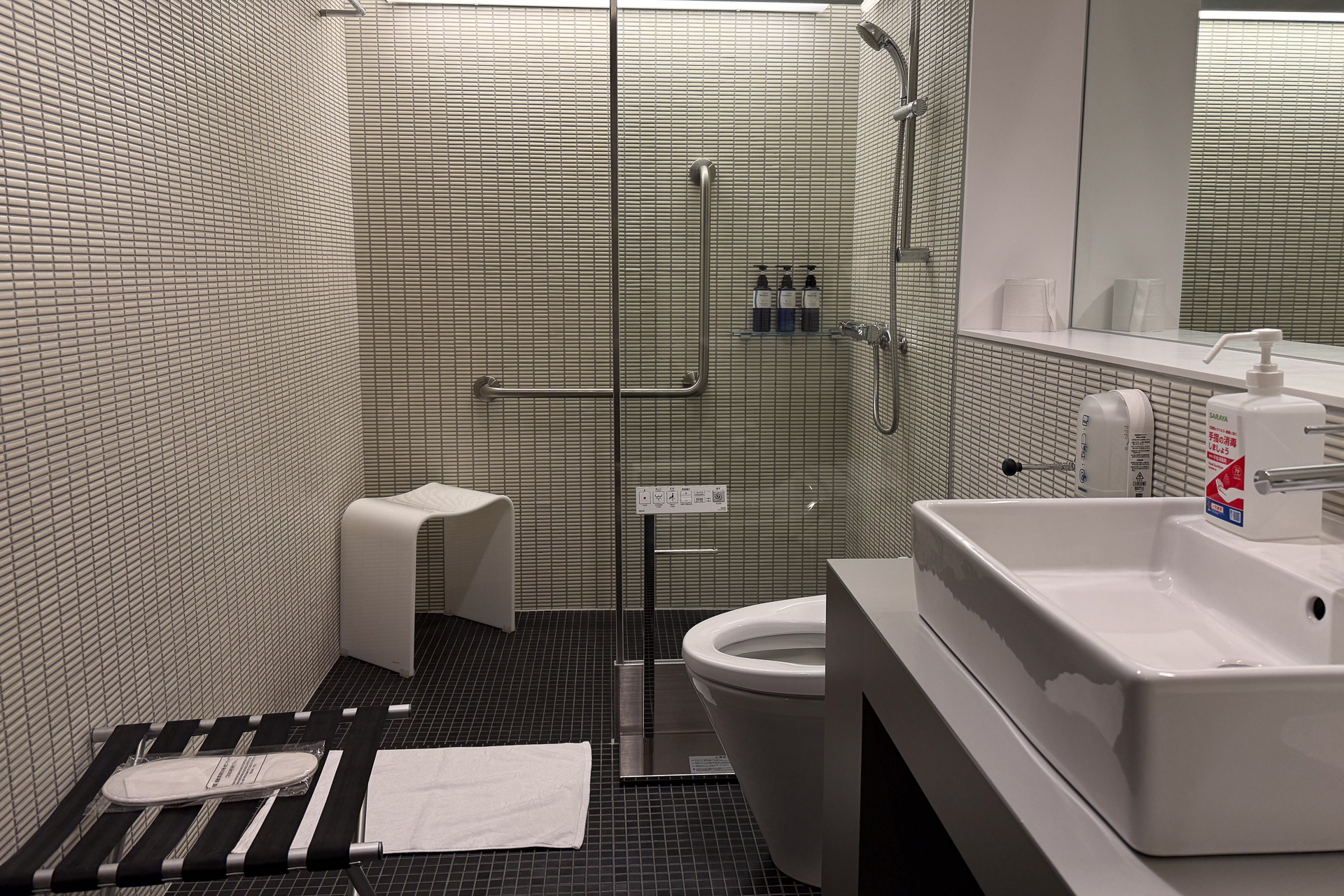 シャワールームは3室