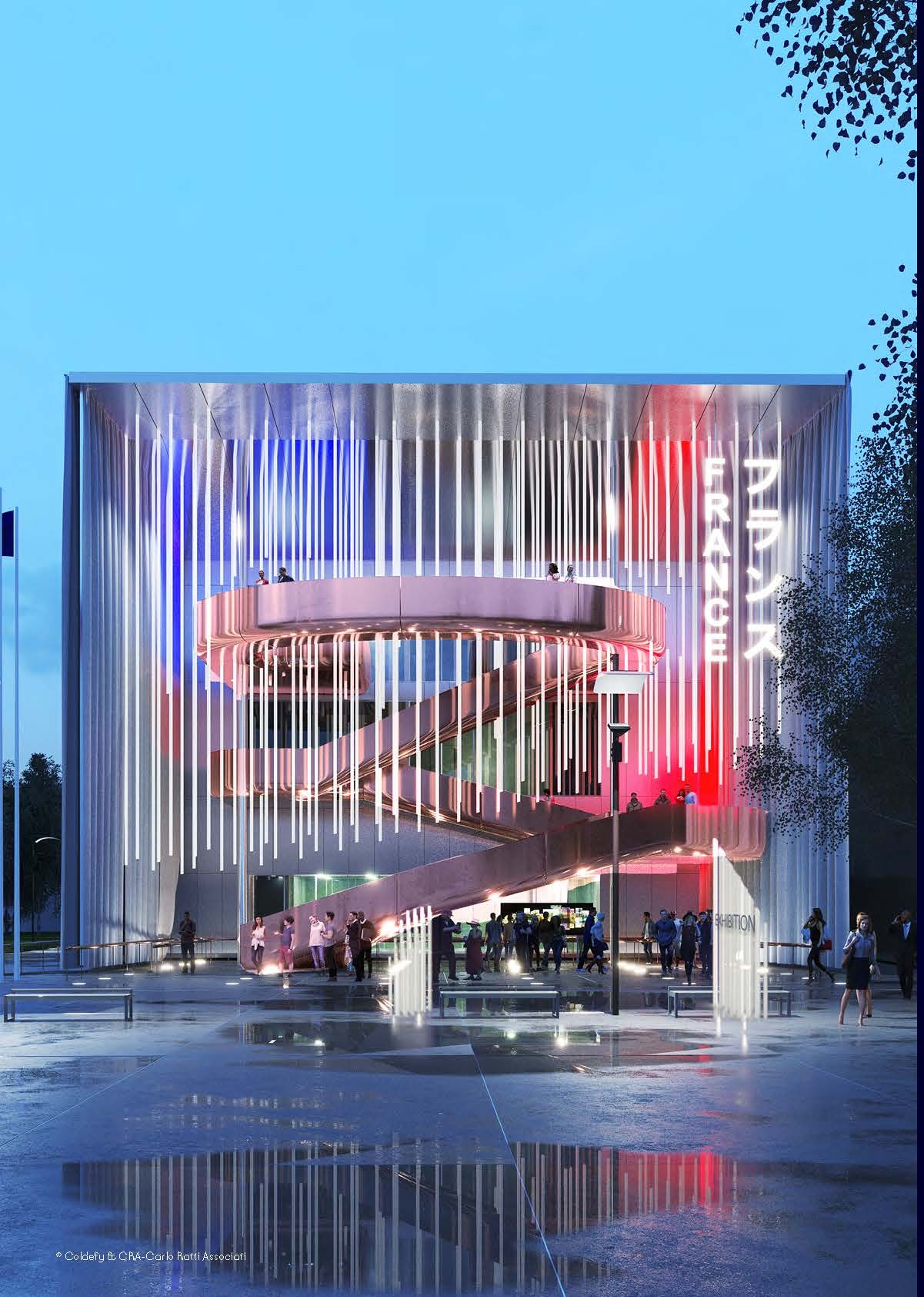 フランスパビリオン外観 &copy;Coldefy ＆ CRA-Carlo Ratti Associati