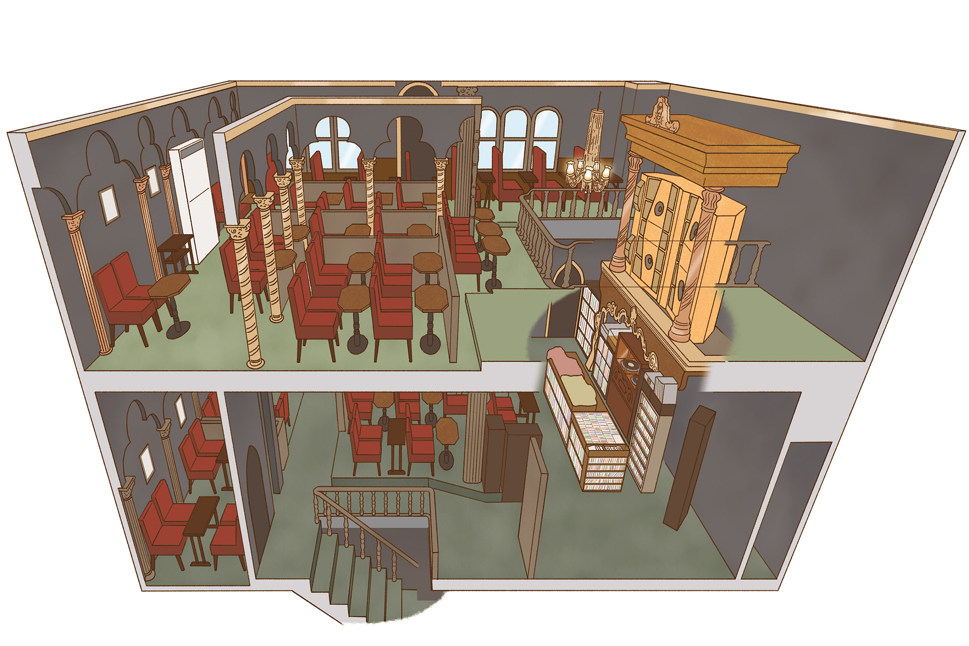 建物の断面や全体像を解説