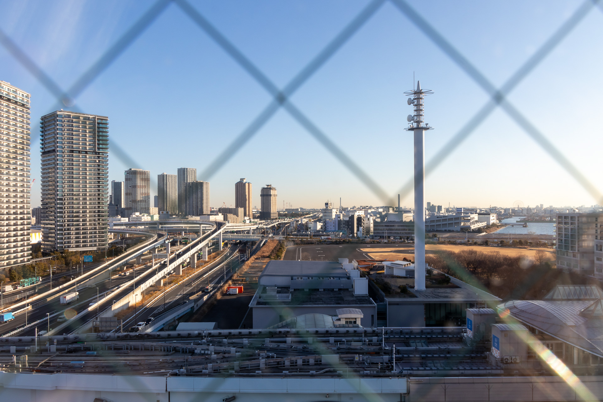 11階からの眺め。デラックスルームの14～16階は上層階タイプに設定されている