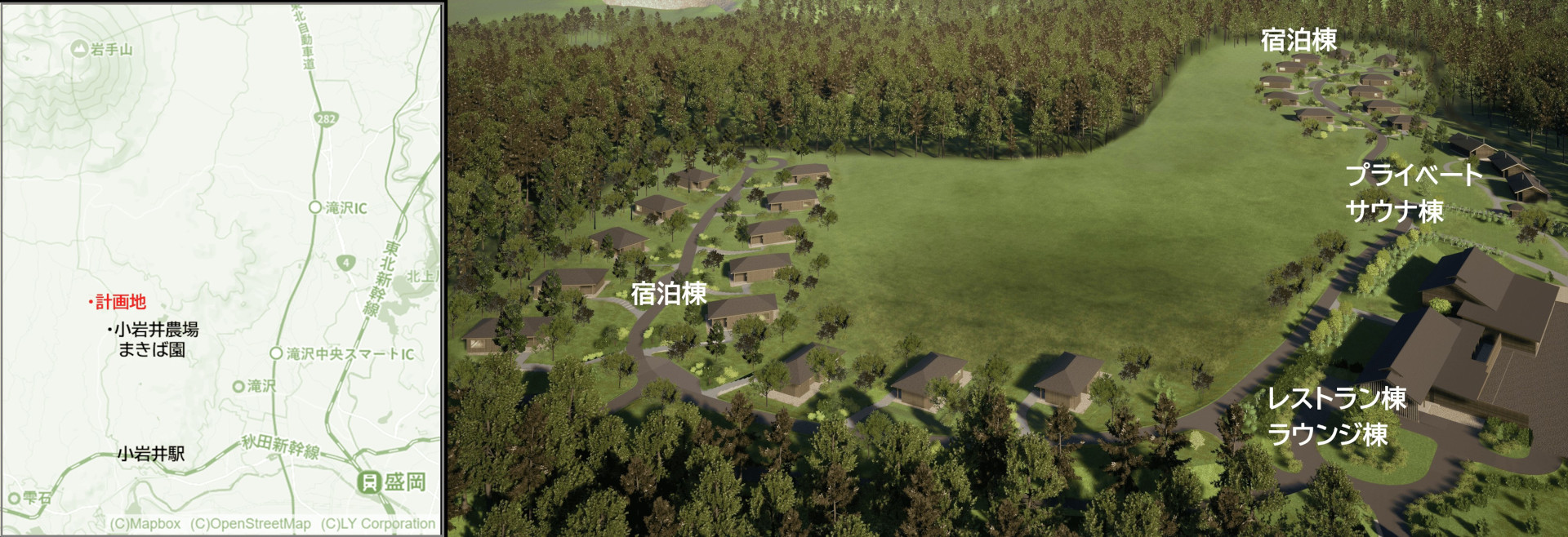 AZUMA FARM KOIWAI 位置図・配置図