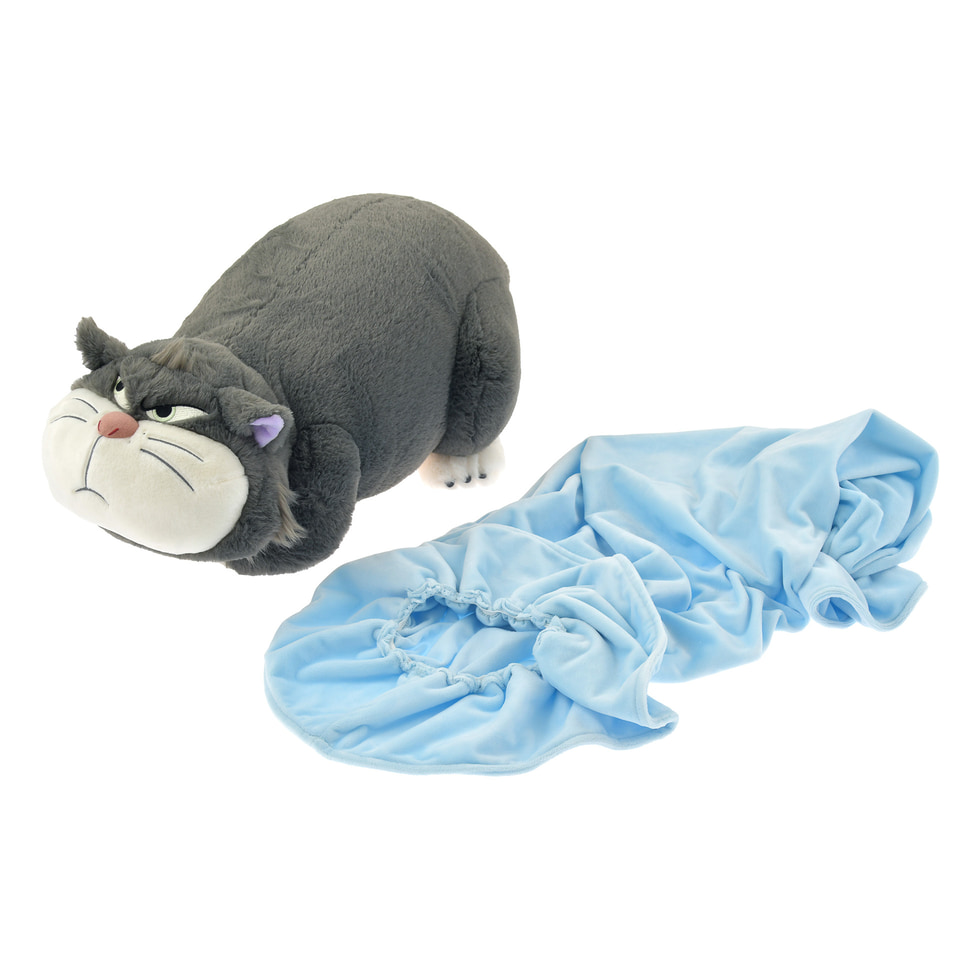 わるだくみ顔のルシファーの抱きまくらにぬいぐるみ、ポーチも！ 猫の