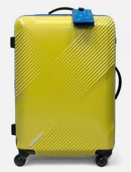 【エースラゲージ】N700系 typeA 東海道新幹線窓リサイクル シェルスーツケース_No.5701277 中型サイズ イエロー