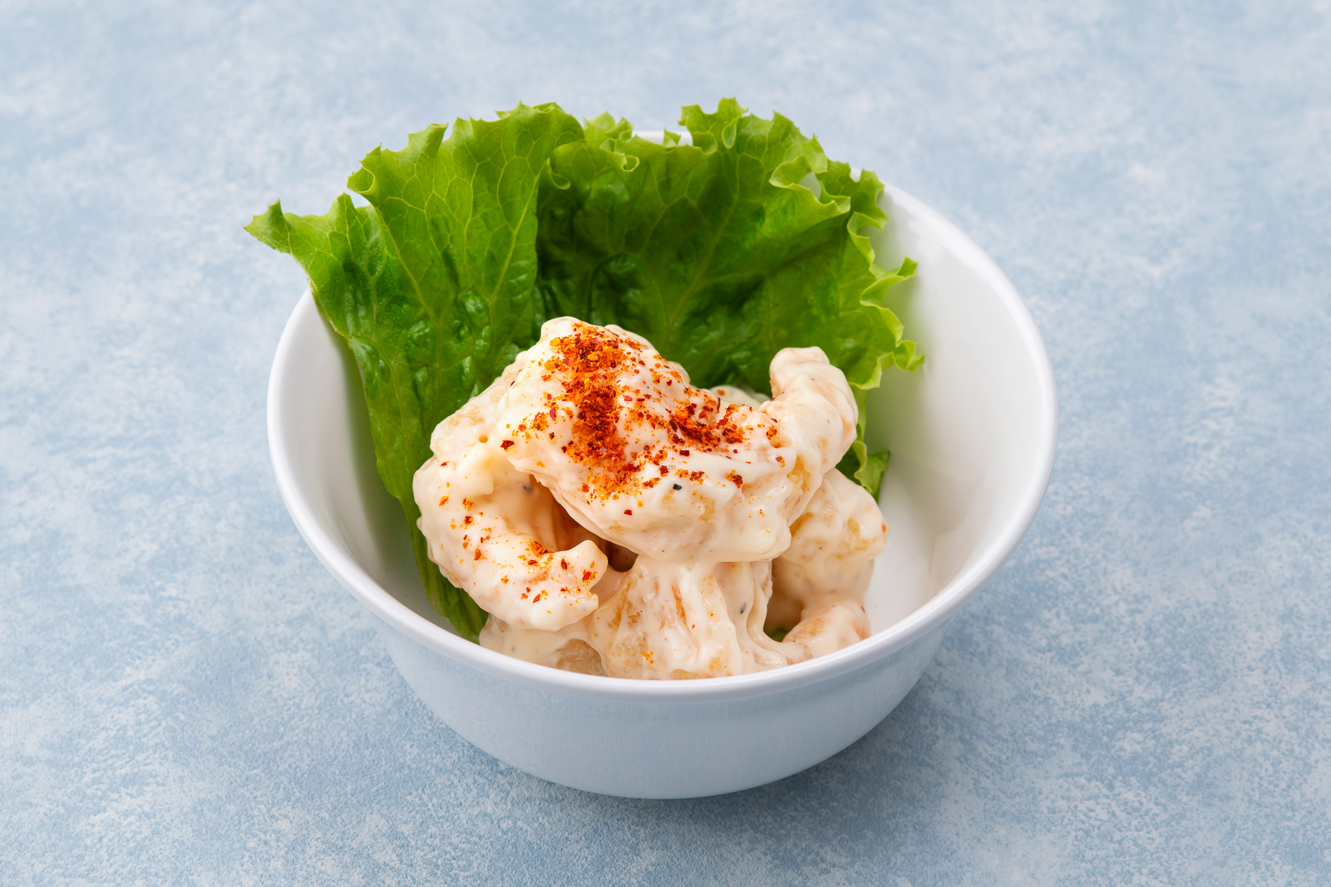 「ヴォルケイニア・レストラン」の「海老のスモーキーマヨネーズ風」（800円）