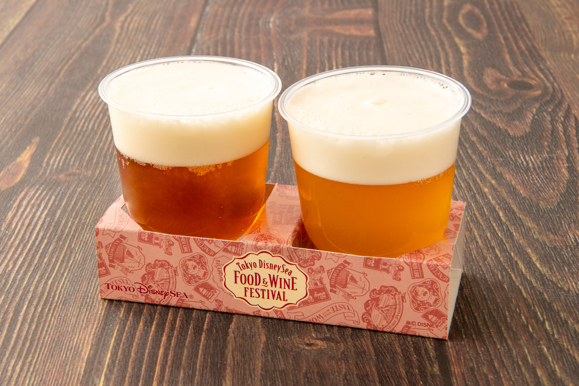 「ベイサイド・テイクアウト」の「クラフトビールセット」（1000円）※ブルックリンソラチエース（セゾン）・よなよなエール（アメリカン・ペールエール）