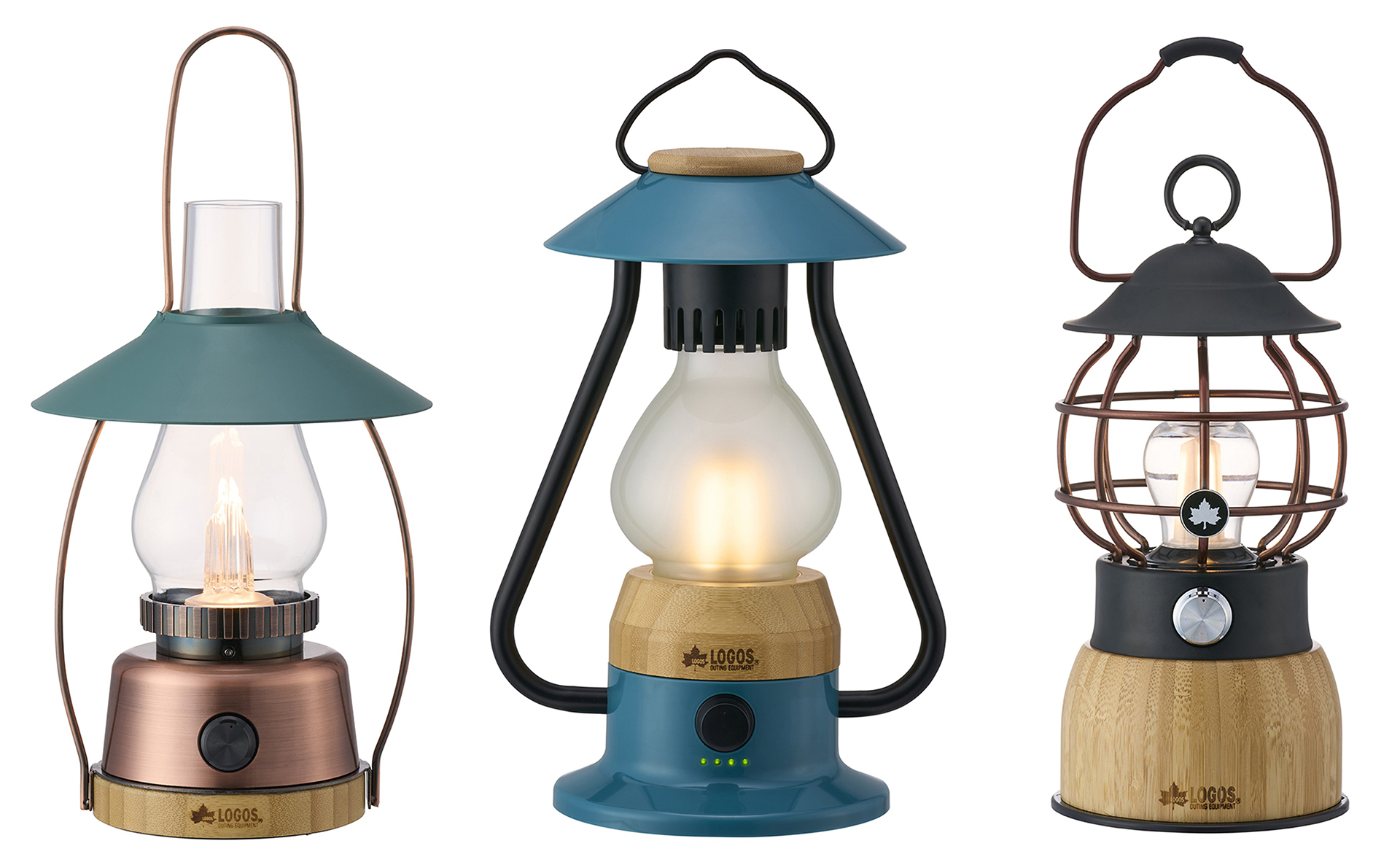 アンティーク調デザインの蓄電式LEDランタン3種を発売