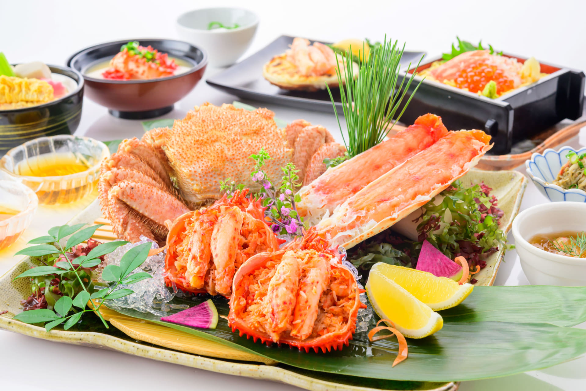 夕食（かに尽くし特別感謝ディナー）