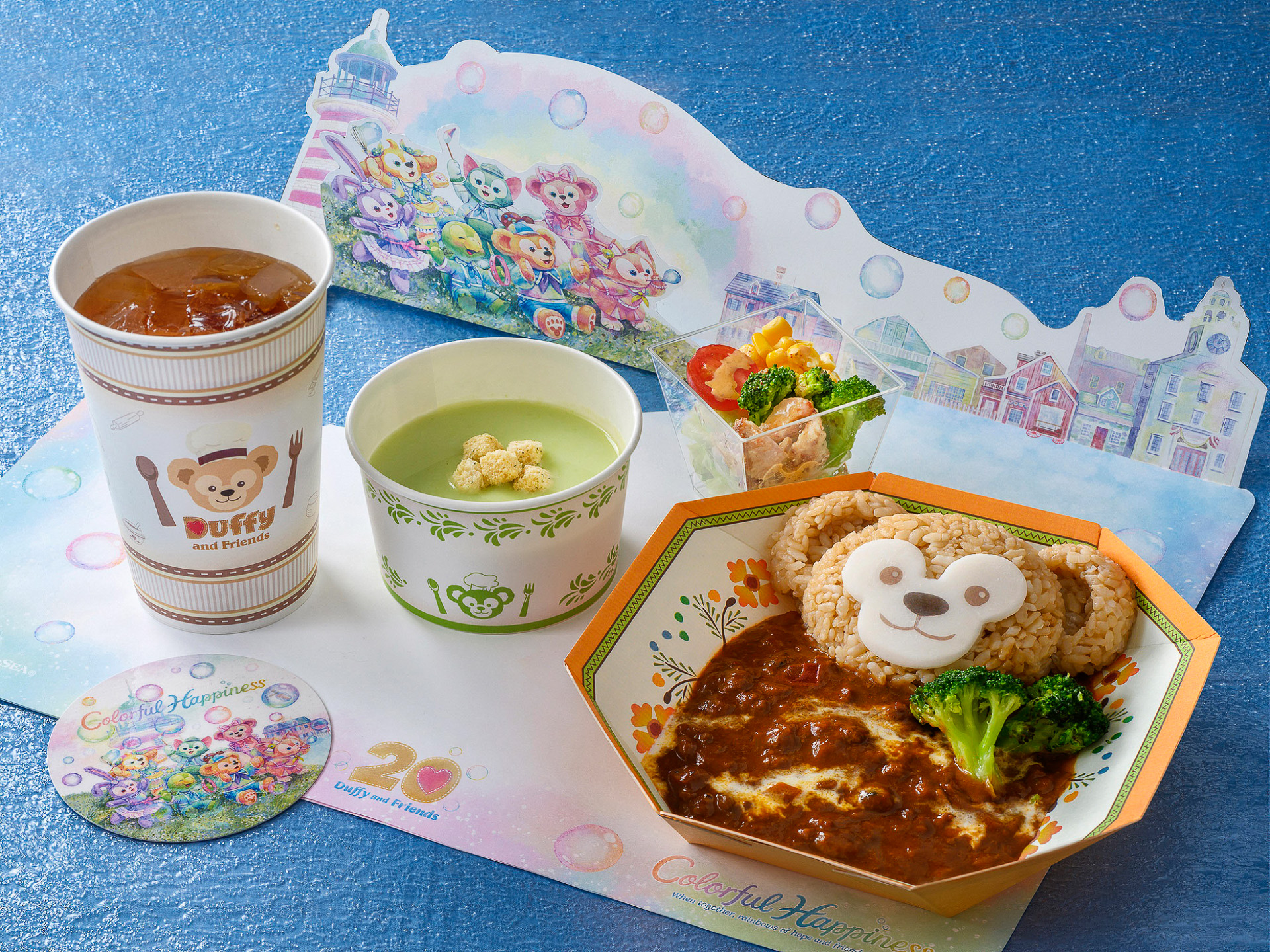 「ダッフィーのスペシャルセット」（2380円）※同組み合わせは7月2日まで販売予定