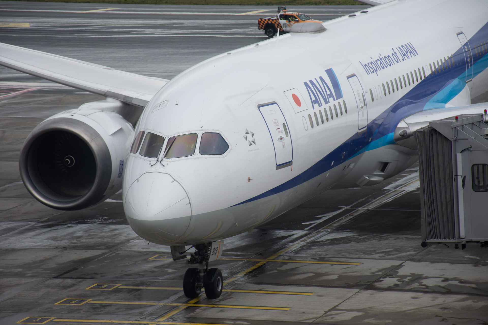 日本発の初便（NH219便）がイスタンブールへ飛来