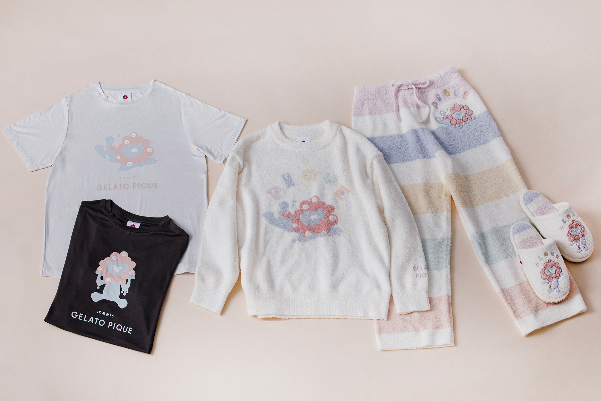 大阪・関西万博会場内限定のコラボ商品を多数販売（写真はジェラートピケ）