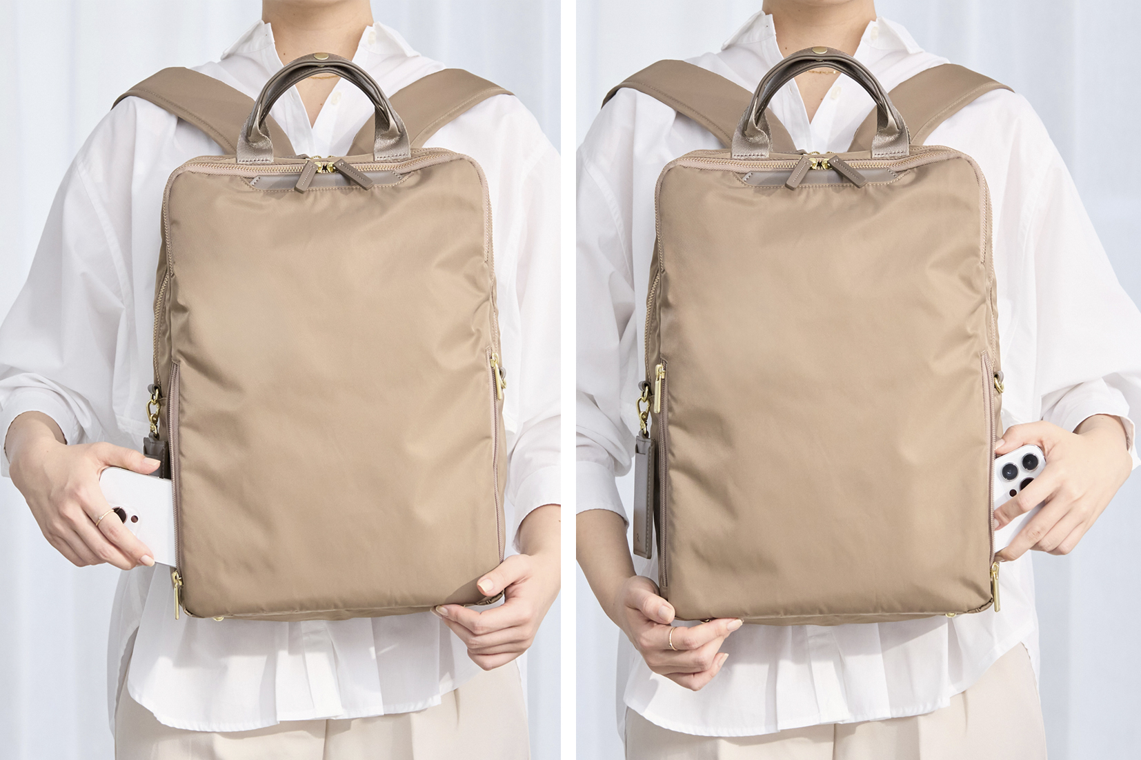 ダブルアクセスポケット