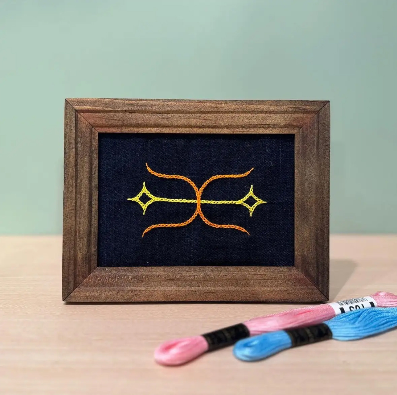 刺繍体験のワークショップ
