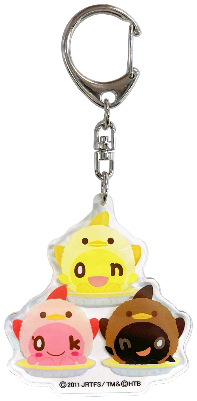 ぴよりん×onちゃん アクリルキーホルダー2025 &copy;2011 JRTFS/TM&&copy;HTB