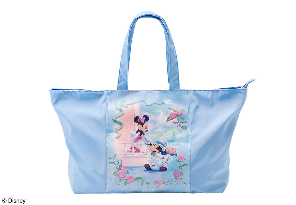 東京ばな奈×ディズニー、羽田空港限定「折りたたみトラベルバッグ