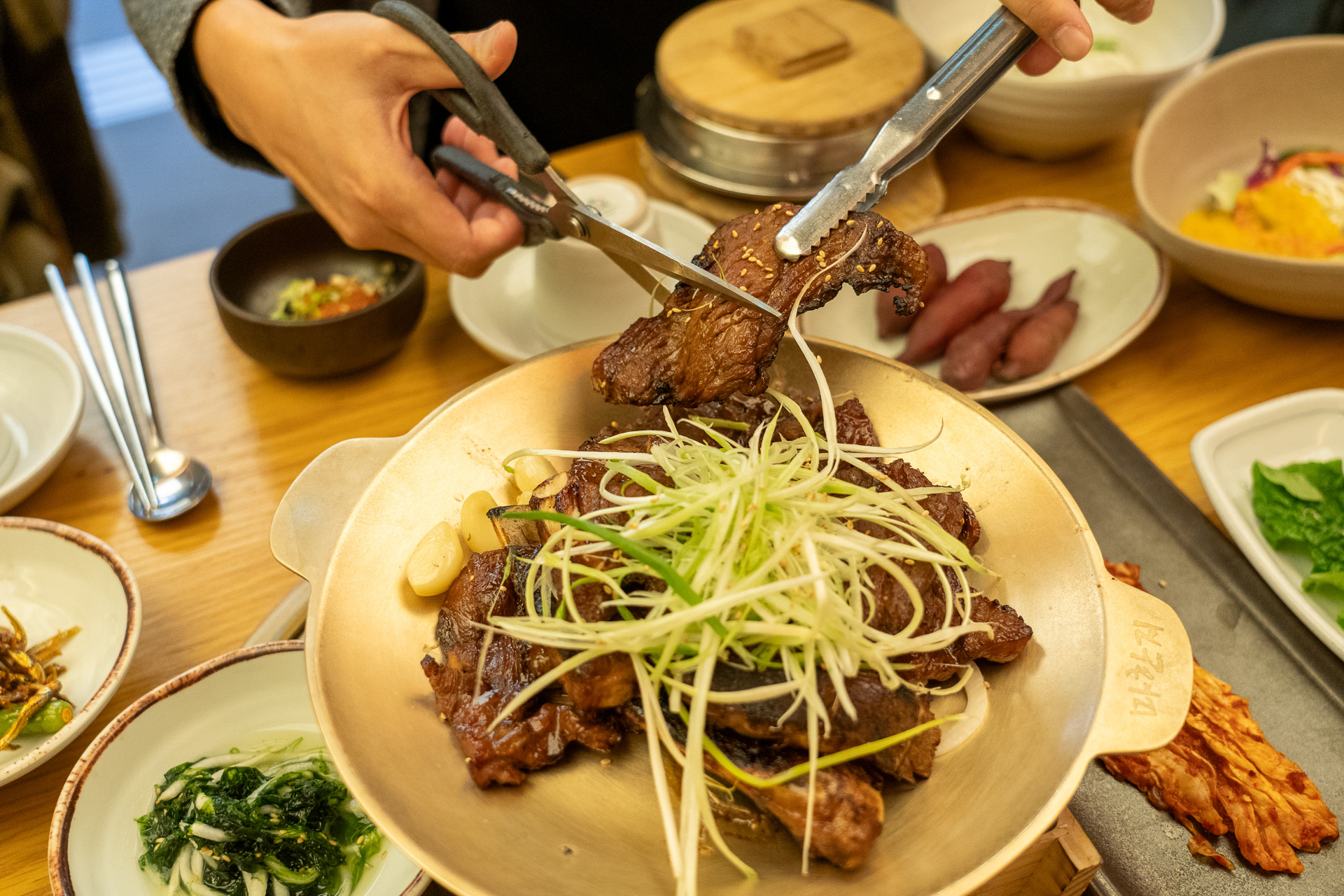 甘いつけダレの絶品カルビでした。光州は食の都なんですって