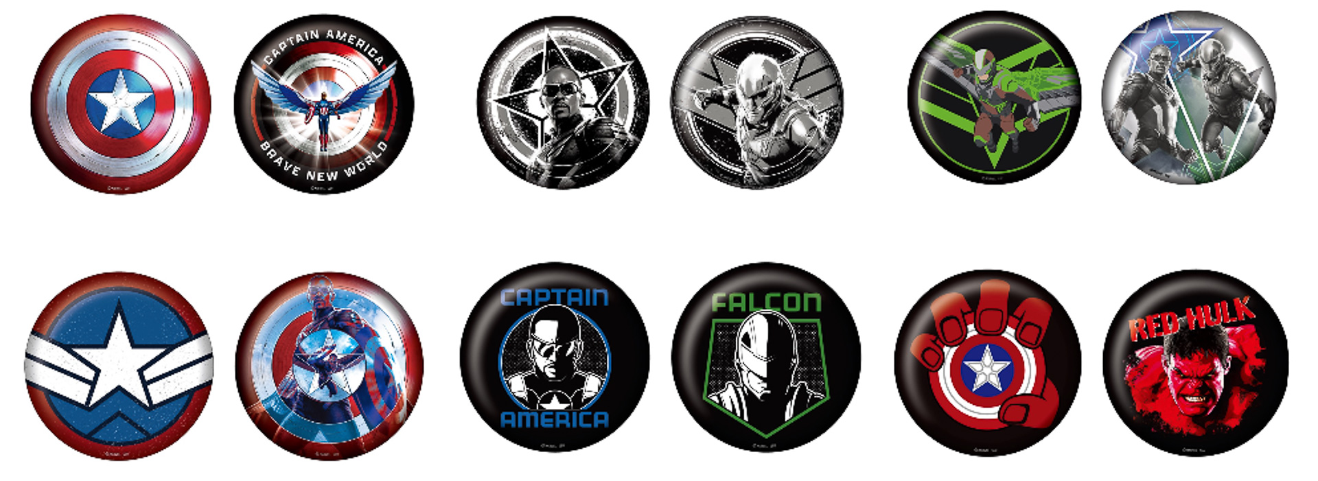 H賞：缶バッジセット（全6種）