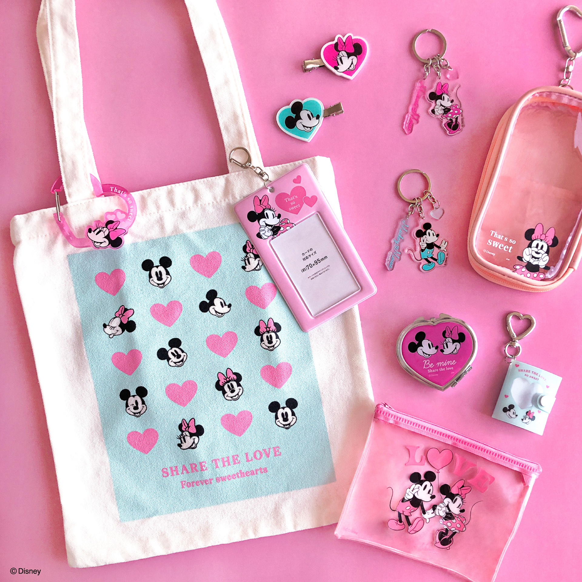 キャンドゥはミニーマウスデザインのピンクカラーアイテムを全29アイテム発売する