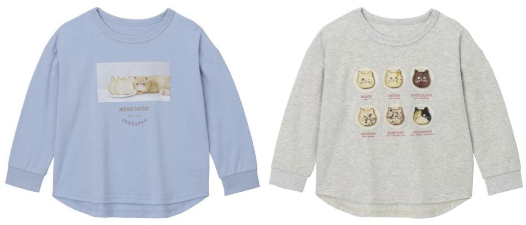 プリント長袖Tシャツ