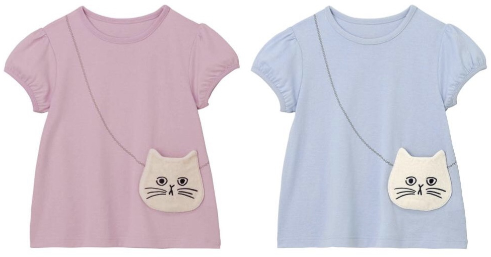 ポシェット風半袖Tシャツ