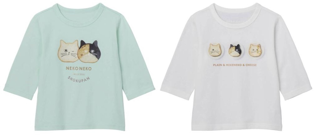 プリント七分袖Tシャツ