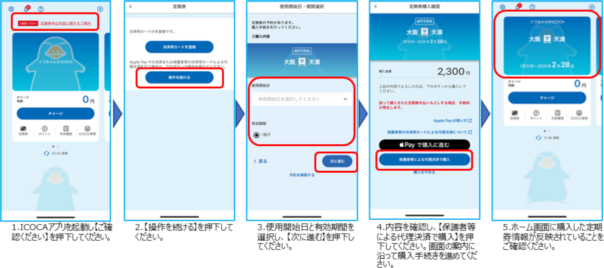 代理決済で購入する場合