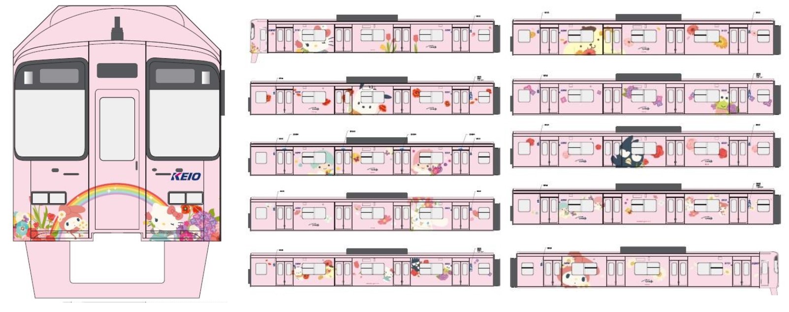 2018年11月1日から2024年8月27日まで約6年間運行した旧ラッピングトレイン