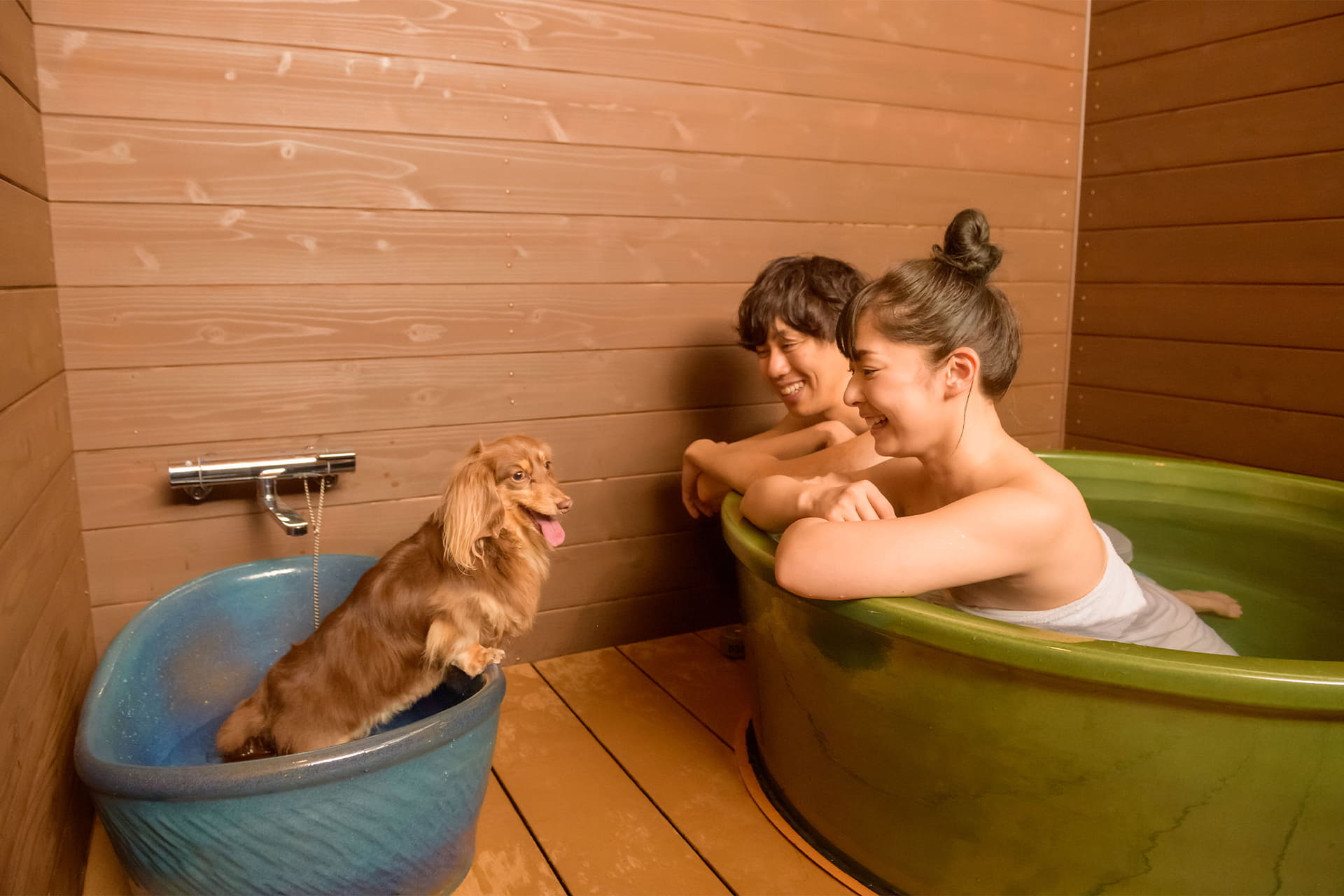 大江戸温泉物語わんわんリゾート 粟津の貸切風呂