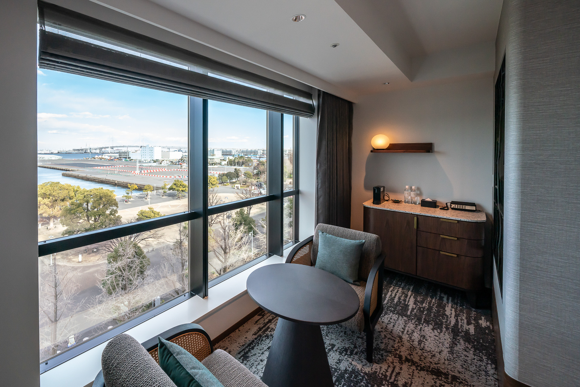 眺めを楽しめるスペースがある