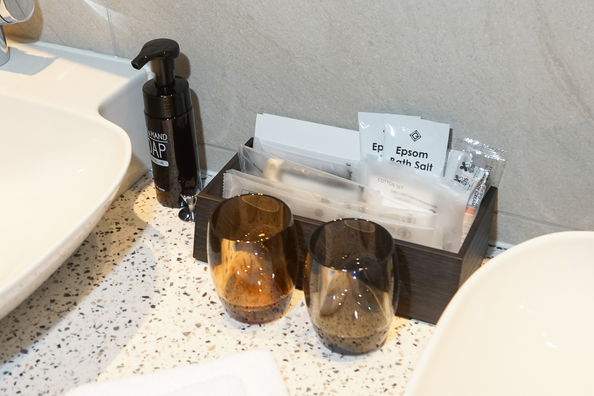 洗面のアメニティ類