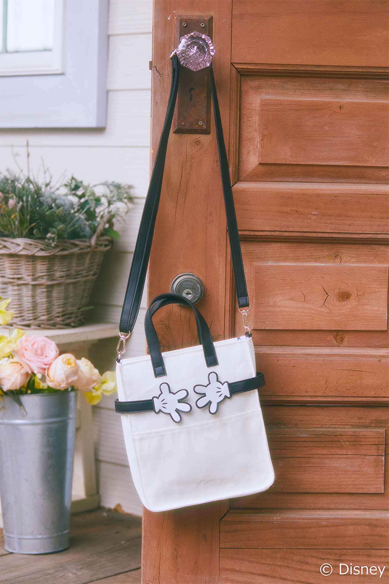 Areeamの「ミッキー ショルダーバッグ」がセットになっている