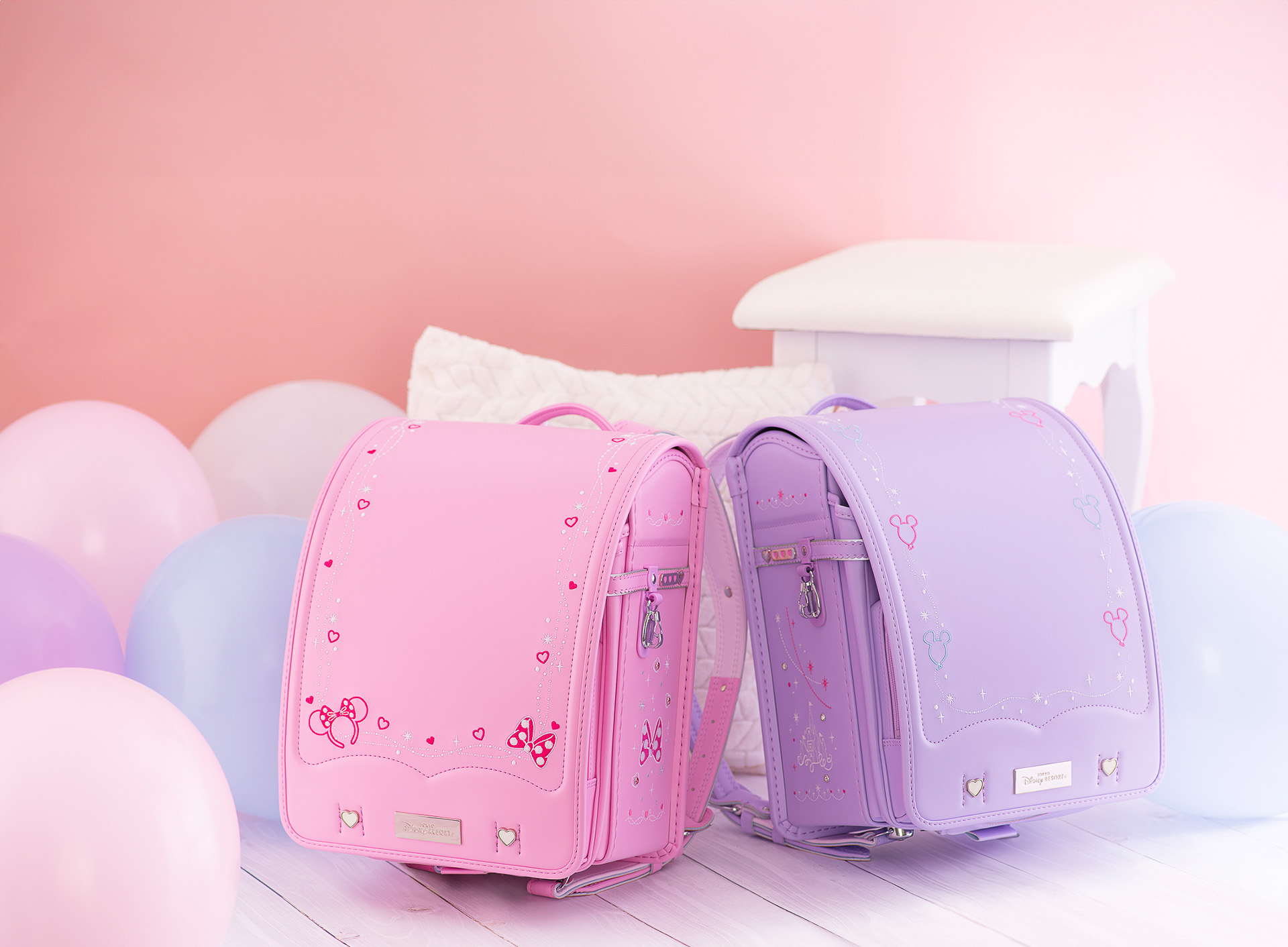 プレミアムラインはピンクとラベンダー