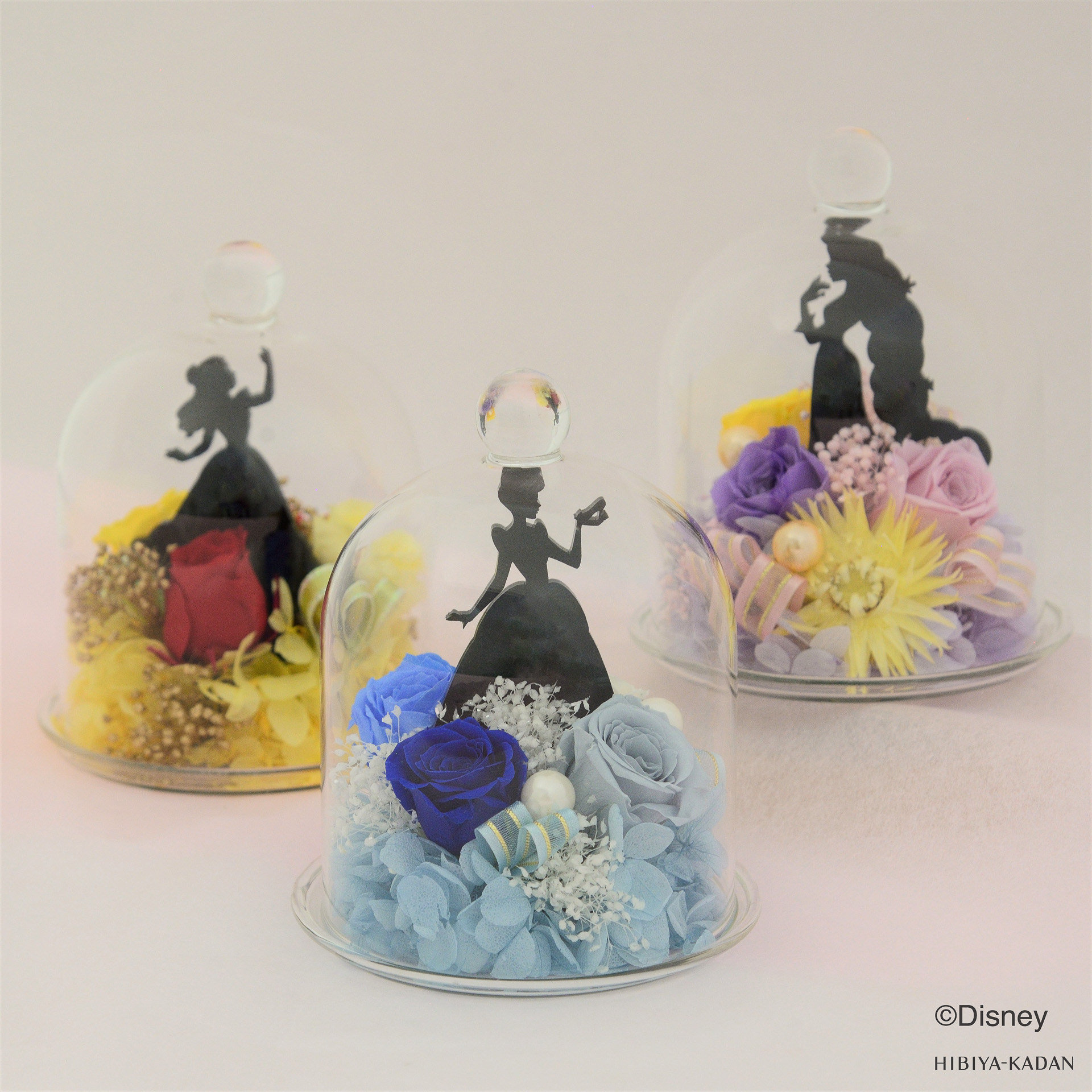 日比谷花壇がディズニープリンセスの物語をイメージしたプリザーブドフラワーを発売