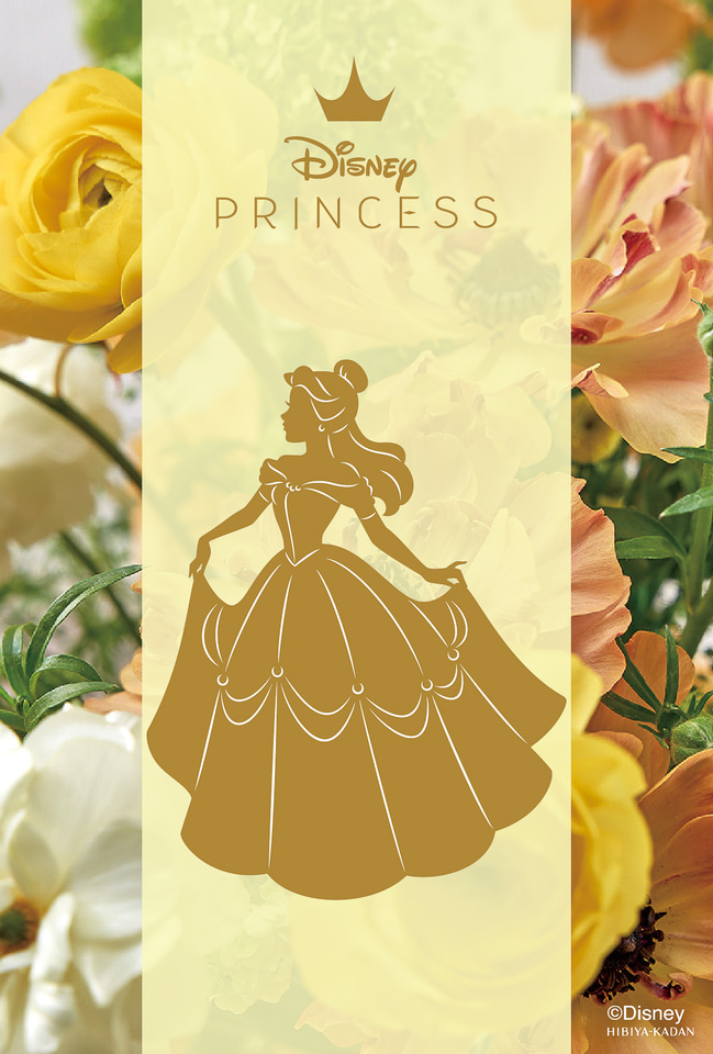 ディズニープリンセスのプリザーブドフラワーが日比谷花壇から。春の