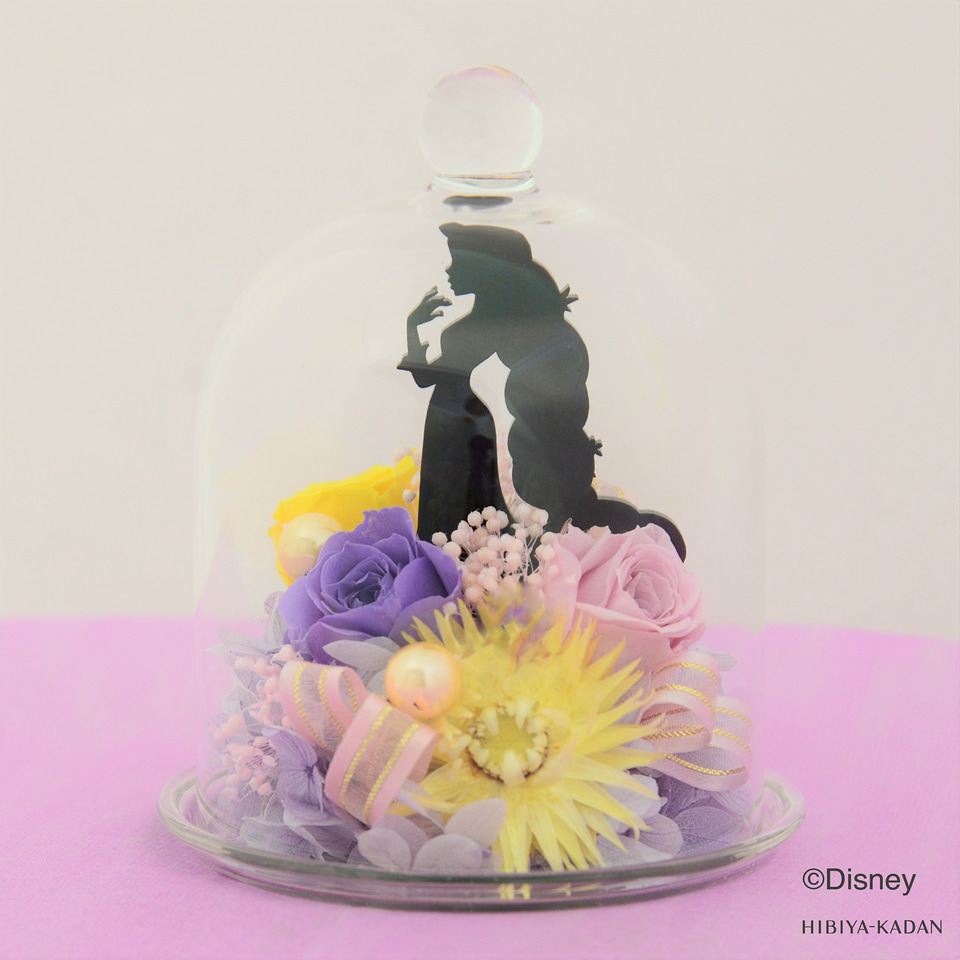ディズニープリンセスのプリザーブドフラワーが日比谷花壇から。春の